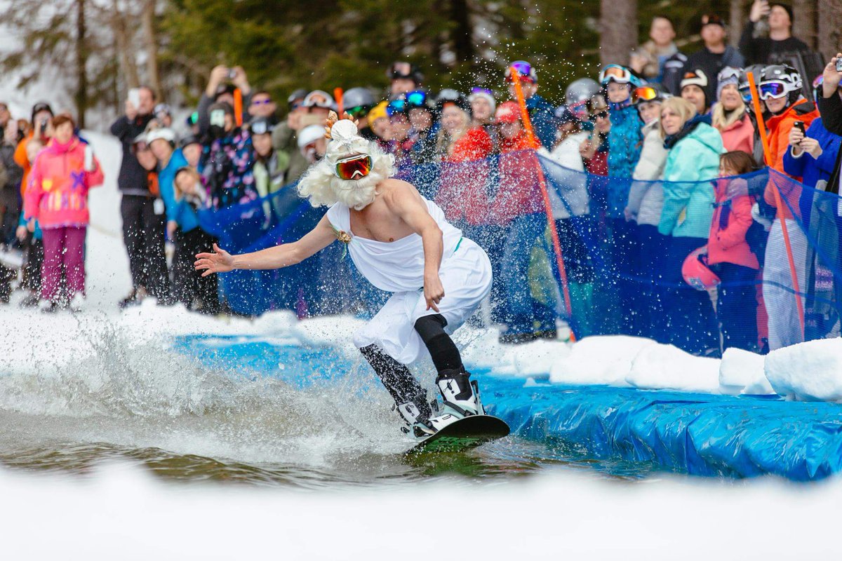 snowshoemtn's tweet image. The Pond Skim was a blast!  #snowshoemtn #pondskim
