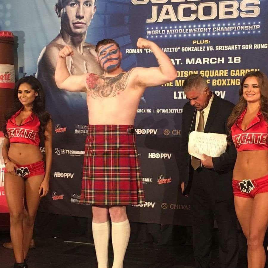 RossAMcFarlane's tweet photo. It's time for the #TartanTakeover as @JayMcFarlane666 #KiddDynamite takes on Matt McKinney @MSGnyc on the #GGGJacobs undercard! 😁🗽👊 https://t.co/WeOfHhjxbs