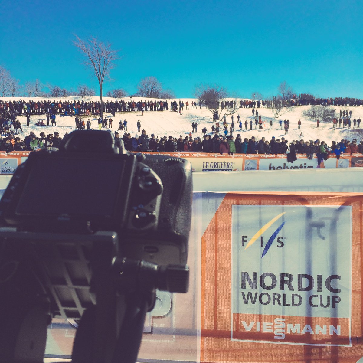webgiunka's tweet image. Filming cross-country world cup finals for the national TV in Quebec. #skidefondquebec #tv
