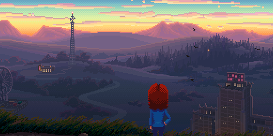ClassGamesCast's tweet photo. @ben_304 This view from Thimbleweed Park looks amazing https://t.co/78364921nn
