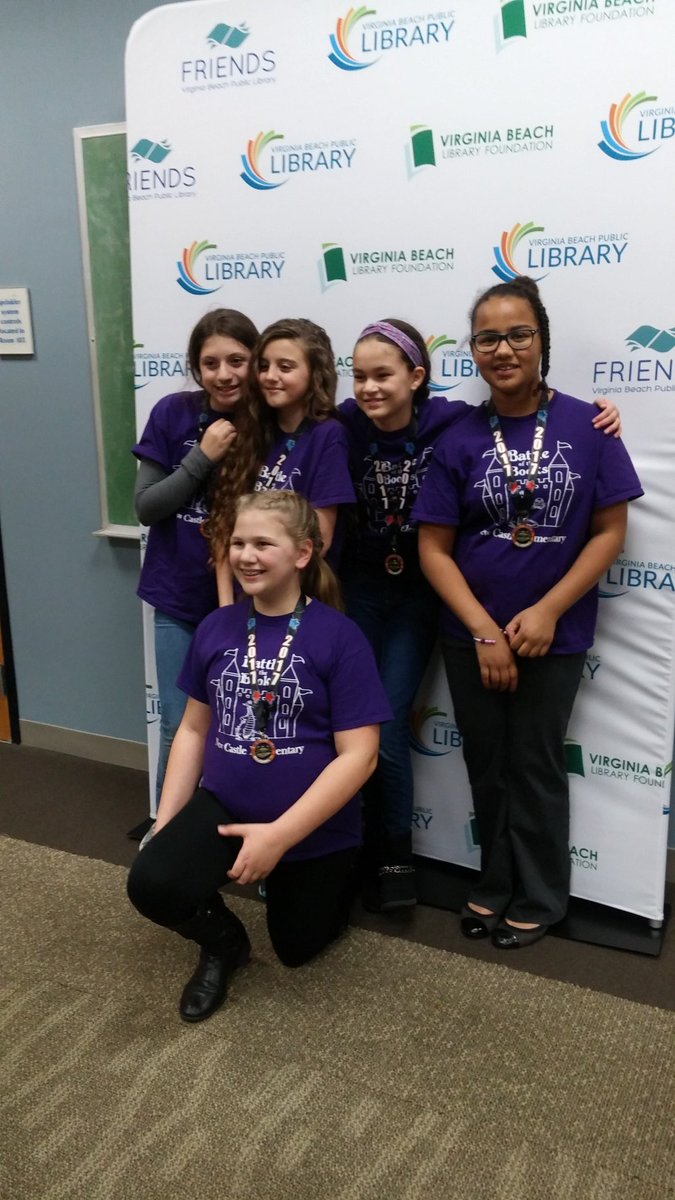 Good luck #BooktasticFive in tonight's #BattleoftheBooks final competition! <a href="/NewCastleES_VB/">New Castle ES</a>  <a href="/VBPLibrary/">VB Public Library</a>