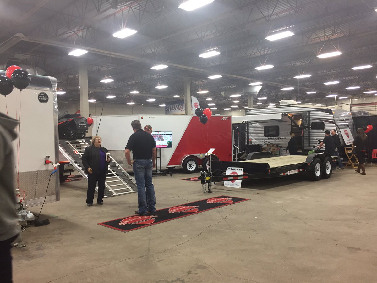 Warnertruck's tweet photo. Come by the #ReginaOutdoorSportsShow & check out our featured trailers! We are here until 6PM today! #warnertrailer https://t.co/ArVspYMuSe