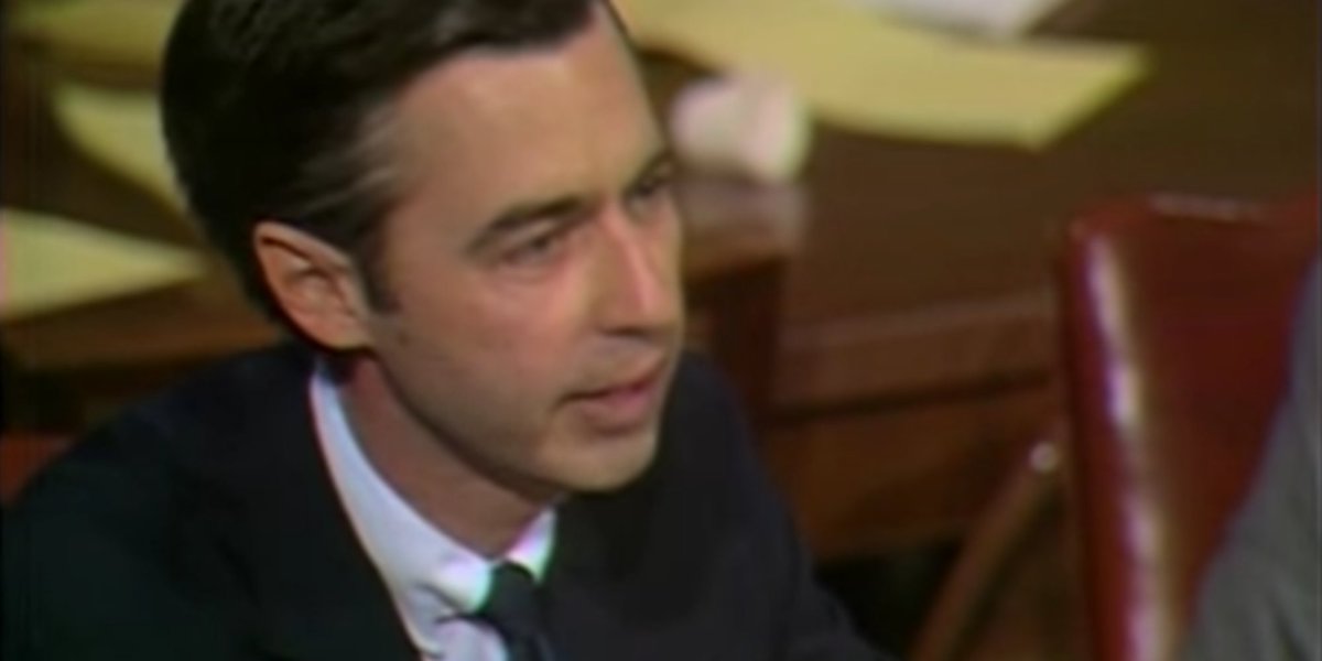 HuffPost's tweet photo. The best argument for saving public media was made by Mr. Rogers in 1969 https://t.co/850z36A73V https://t.co/mEOrNkxnzy