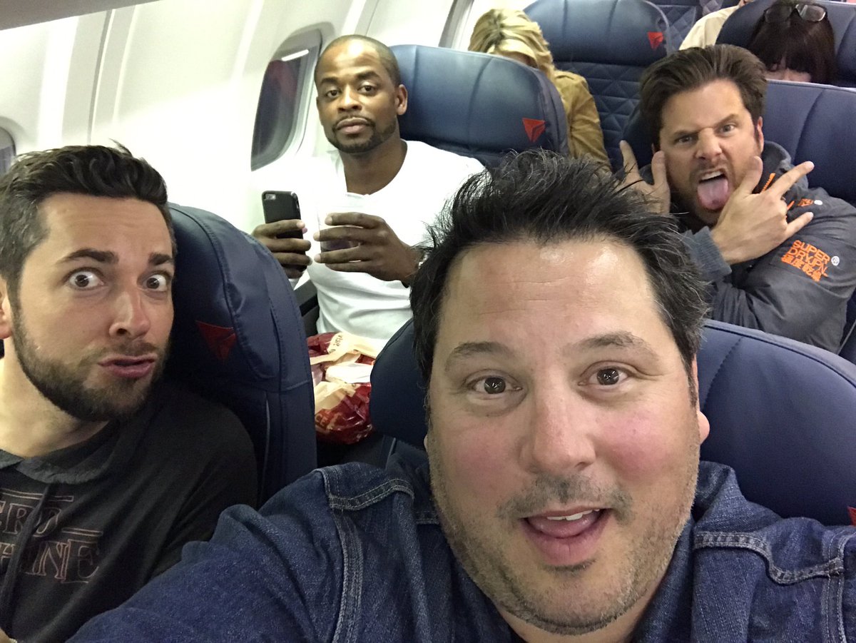 greggrunberg's tweet photo. Thank you @slcomiccon #FanX17. I'm really Psyched and Chucked about this flight home! https://t.co/GVNgnhYeLz