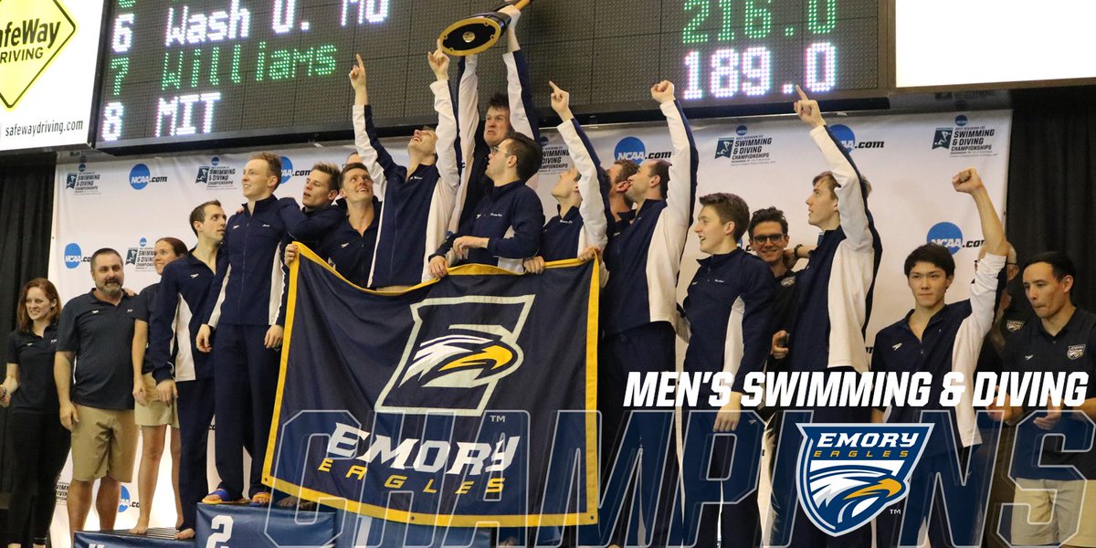 .<a href="/EmoryAthletics/">Emory Athletics</a> sweeps the 2017 <a href="/NCAADIII/">NCAA Division III</a> Men's and Women's Swimming and Diving Championships!