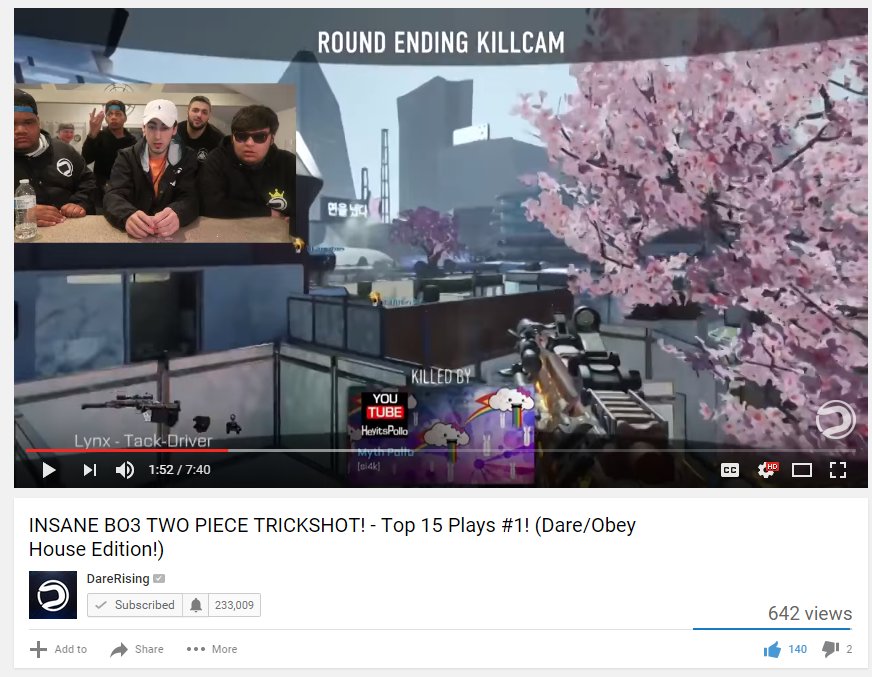 HeyItsPollo's tweet photo. The homie @MythJonson and I both placed on Dare's Top 15 Plays :D #DareJonson #DarePollo <3 https://t.co/EX7FZGriJN