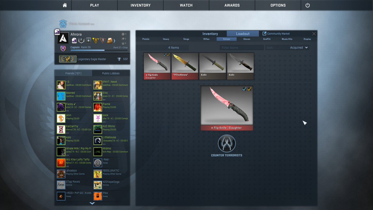 TheAhrora's tweet image. GIVEAWAY!!!

Giving away a FN Flip Knife Slaughter!

RETWEET TO ENTER
Must be following @TheAhrora &amp;amp; @CSGOEmpire 

Ends 4/8/17