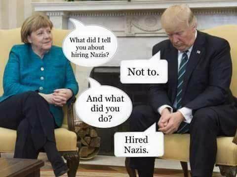 miketheidealist's tweet photo. Best #Trump #Merkel meme ever. #merkeltrump. #Jokus #POTUS #MakeAmericaSadAgain https://t.co/AwASydtQpf