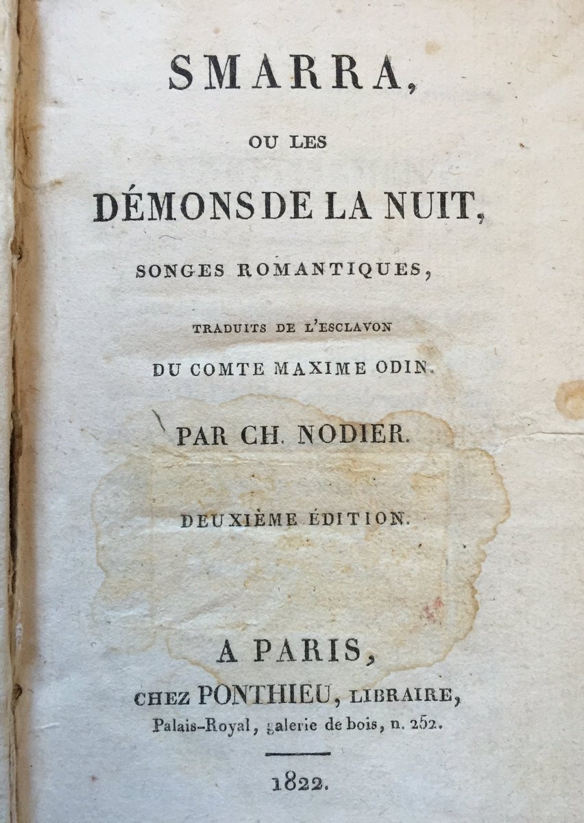 #gothic #horror #CharlesNodier @FrenchGoth @IrishGothic @GothicMUP @SheffieldGothic @ShefGothic @GothImagination @HorrorSociety @BNSciFi