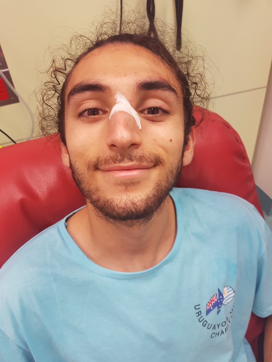 rayrayATT's tweet photo. When you accidentally head kick your house mate and break his nose 🤕 #allsmiles https://t.co/6ggfUyqbbv