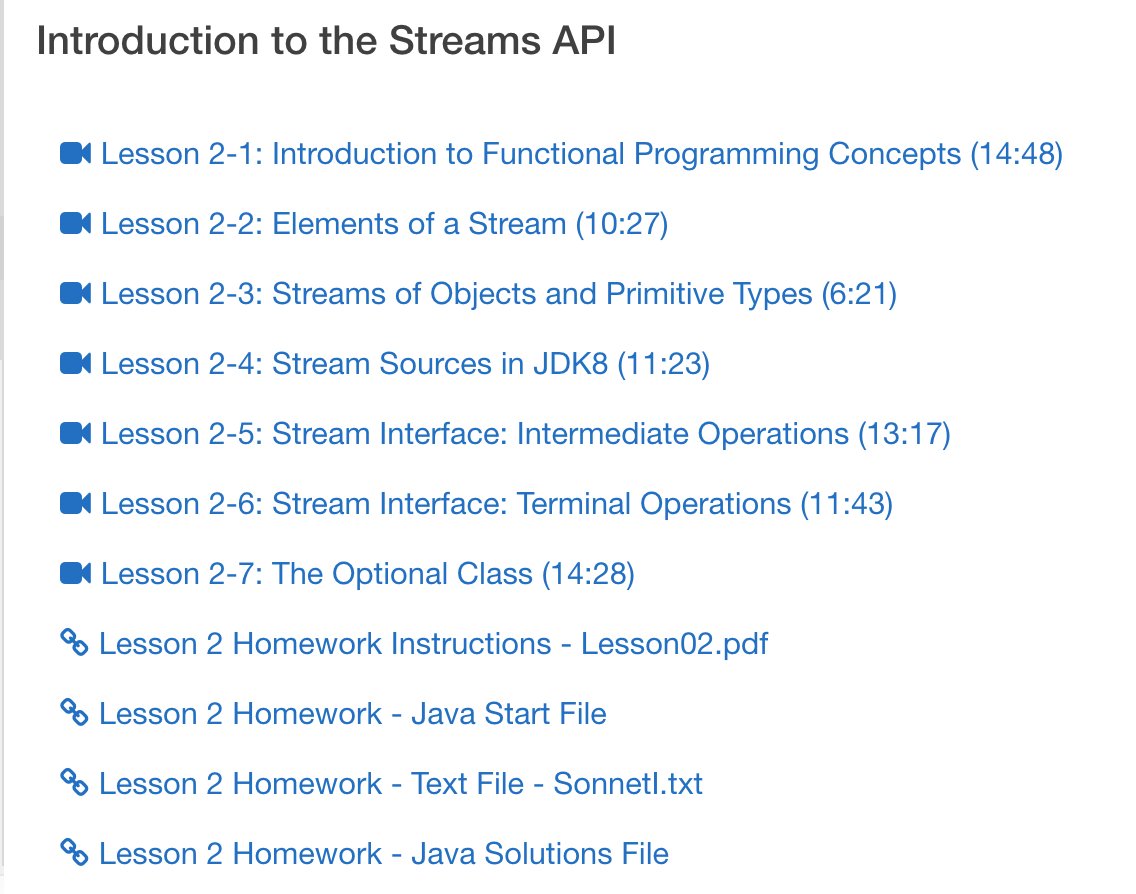 java's tweet image. Free Java Training: Learn how to use the Streams API to apply functional programming techniques in #Java 

bit.ly/2n9x77P