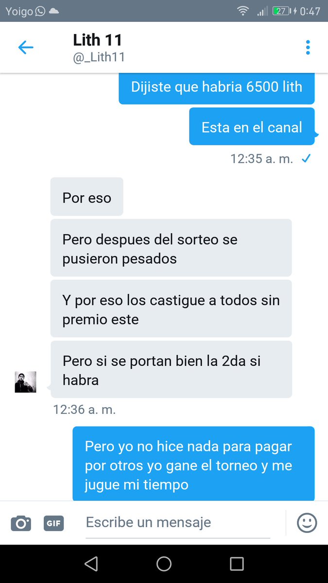 noelgonzalez9's tweet photo. Gane 6500 gemas en un torneo y no me dieron el premio Asi son los youtubers pequeños prometer y nocumplir @Alvaro845 @zTeempeer @SokingRcQ https://t.co/6xw6nouuy2