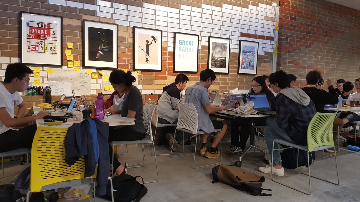 MishManners's tweet photo. #CodeBrew17 looking pretty good for a Sunday morning #hackathon @CISSA_UniMelb @unimelb @engunimelb @Carlton_Connect #code #dev #coder https://t.co/Va2siHT6rK