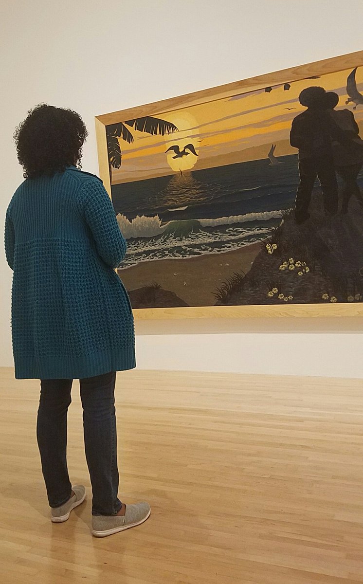 OurMuseums's tweet photo. Run; don't walk to @MOCAlosangeles to see #KerryJamesMarshall #Mastry. It's phenomenal! Stay tuned for the #ourmuseums blog post about it. https://t.co/0BGE6GFjwf