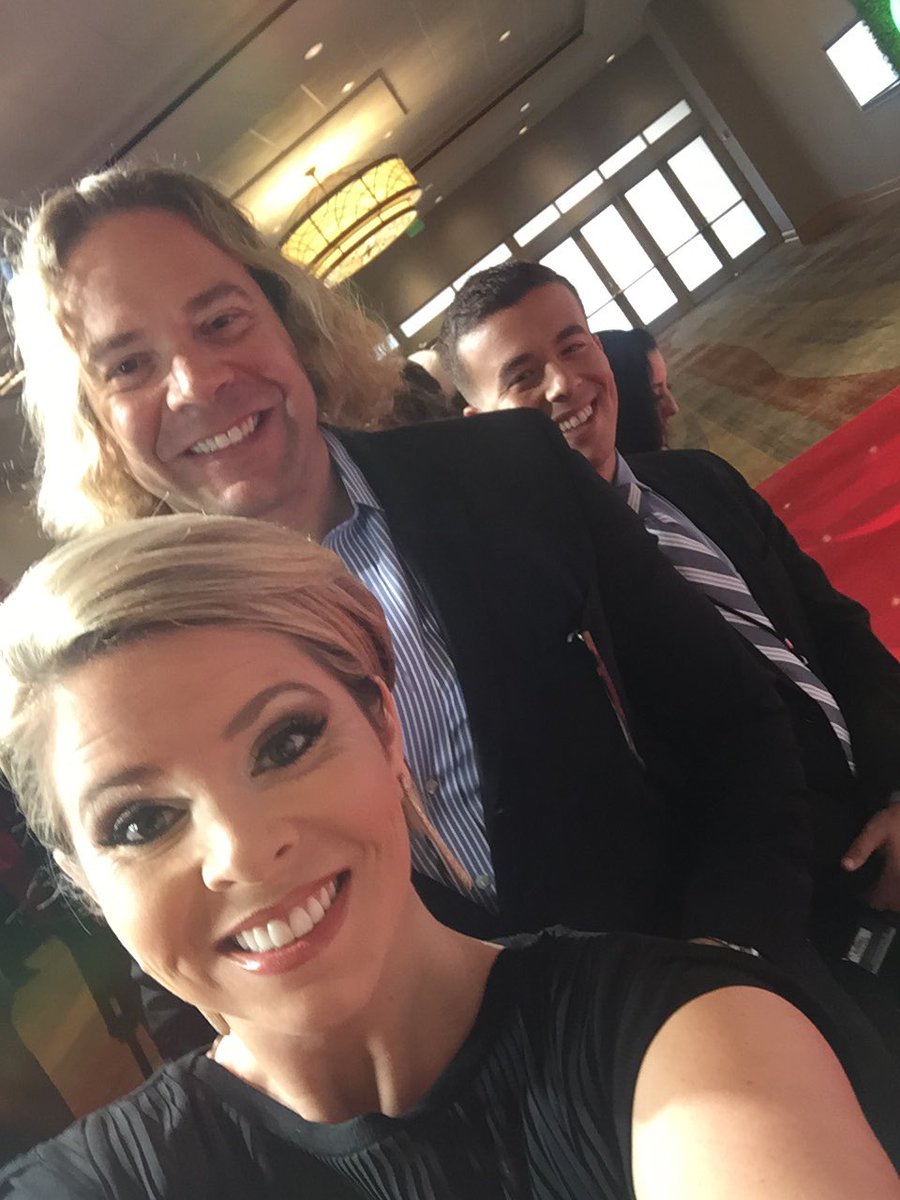 emmajade12news's tweet image. We're ready to go!!! #mediarow #celebrityfightnight @12News