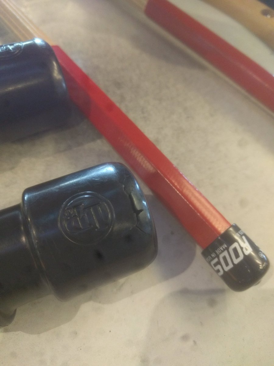 RevHappiness's tweet photo. When you have a shaker blowout mid-song. #drummerlyf #giglyf https://t.co/rrPQilyKP4