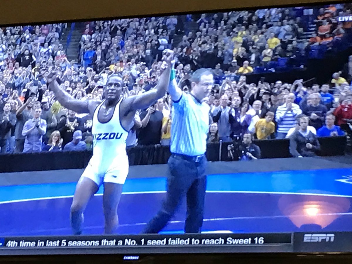 missouriwrestle's tweet photo. J'den Cox. Your 3x Mizzou National Champion. Congrats! https://t.co/LjgTAVj6A2