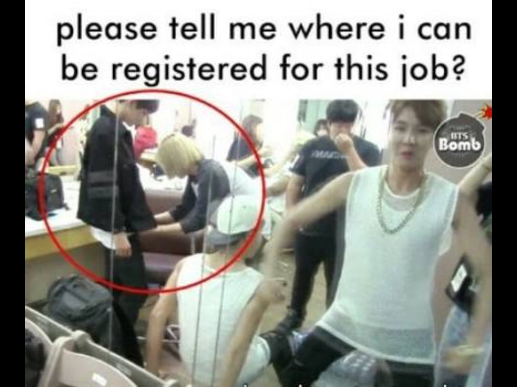 bngtanictionary's tweet photo. "@visualtaekook: I need this job. https://t.co/ECh6MkBDq7" f-fck ? Imma replace her 😂😂