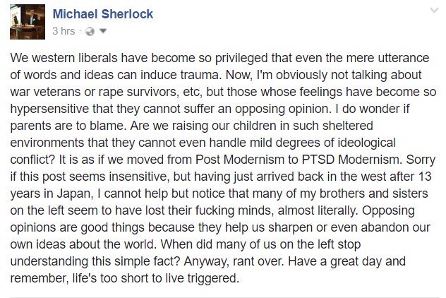 A little rant about #Privilege and #WesternLiberalism

Life's too short to live #Triggered.