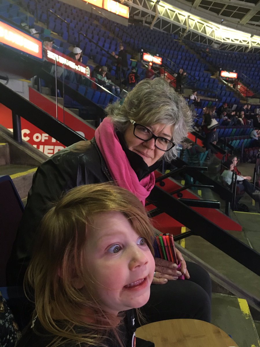 bkornelson's tweet photo. #allhearthitmen this girls is excited to be watching with her grandparents. Sec 224 row 7 seat 8 https://t.co/gxZmVKvXri