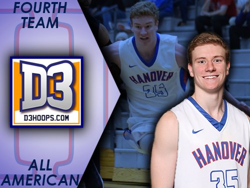 HanoverPanthers's tweet image. BREAKING: McKinney earns All-American honors from D3Hoops  |  @HanoverMBB  |  #HCMBB  |  hanover.edu/athletics/news…