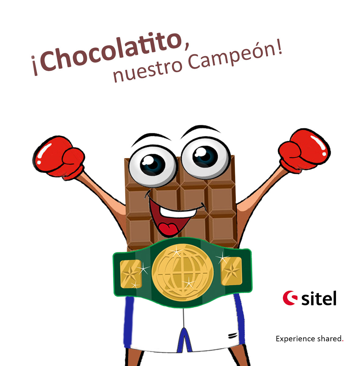 Sitel_Nic's tweet photo. ¿Ya todos listos para ver a nuestro campeón? :D ¿Cual es tu predicción del encuentro? :)  #ExperienceShared #ChocolatitoCampeon https://t.co/RsVeP6Gm1t