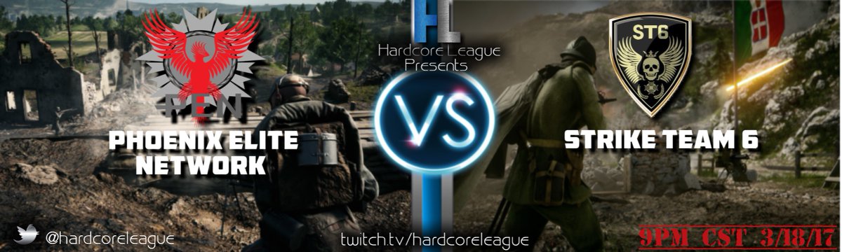 hleagueofficial's tweet photo. Just less then a hour to go for the @_Phoenix_Elite_ vs @SWATStrikeTeam6 shoutcasted by @l_DEADEYE_l @DICEvsCOMMUNITY @IconFTW @GamersCom6 https://t.co/I9EeOCn3wI