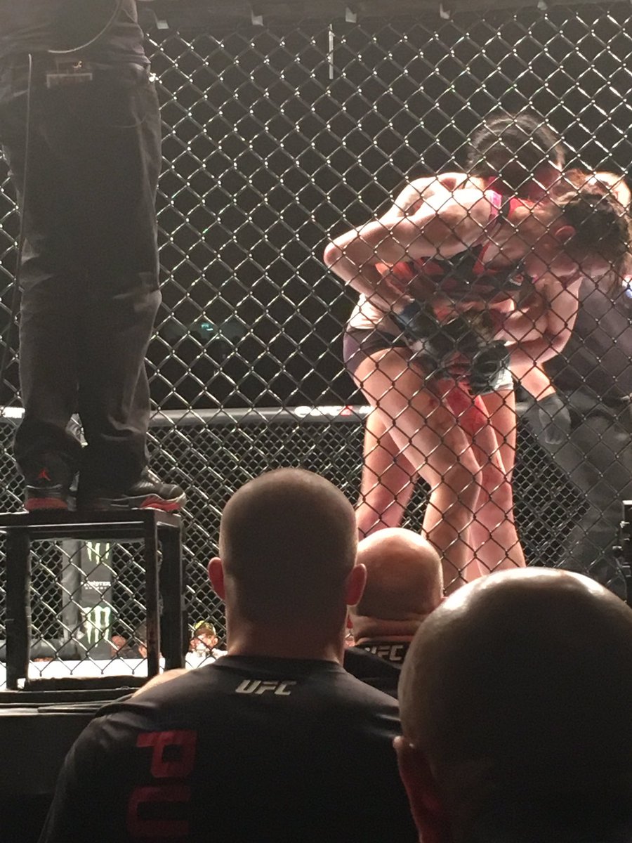 Sitting front row #UFCLondon