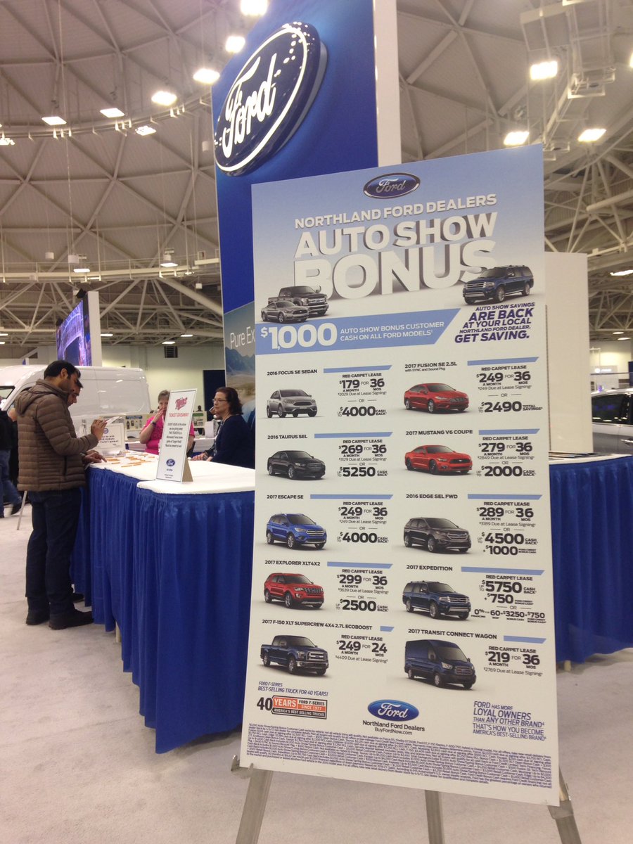 Ford_Dalia's tweet photo. Get $1000 Auto Show Bonus Cash until April 3rd at Northland Ford Dealers #TCAutoShow @FordAutoShows https://t.co/UX9c0tYttj