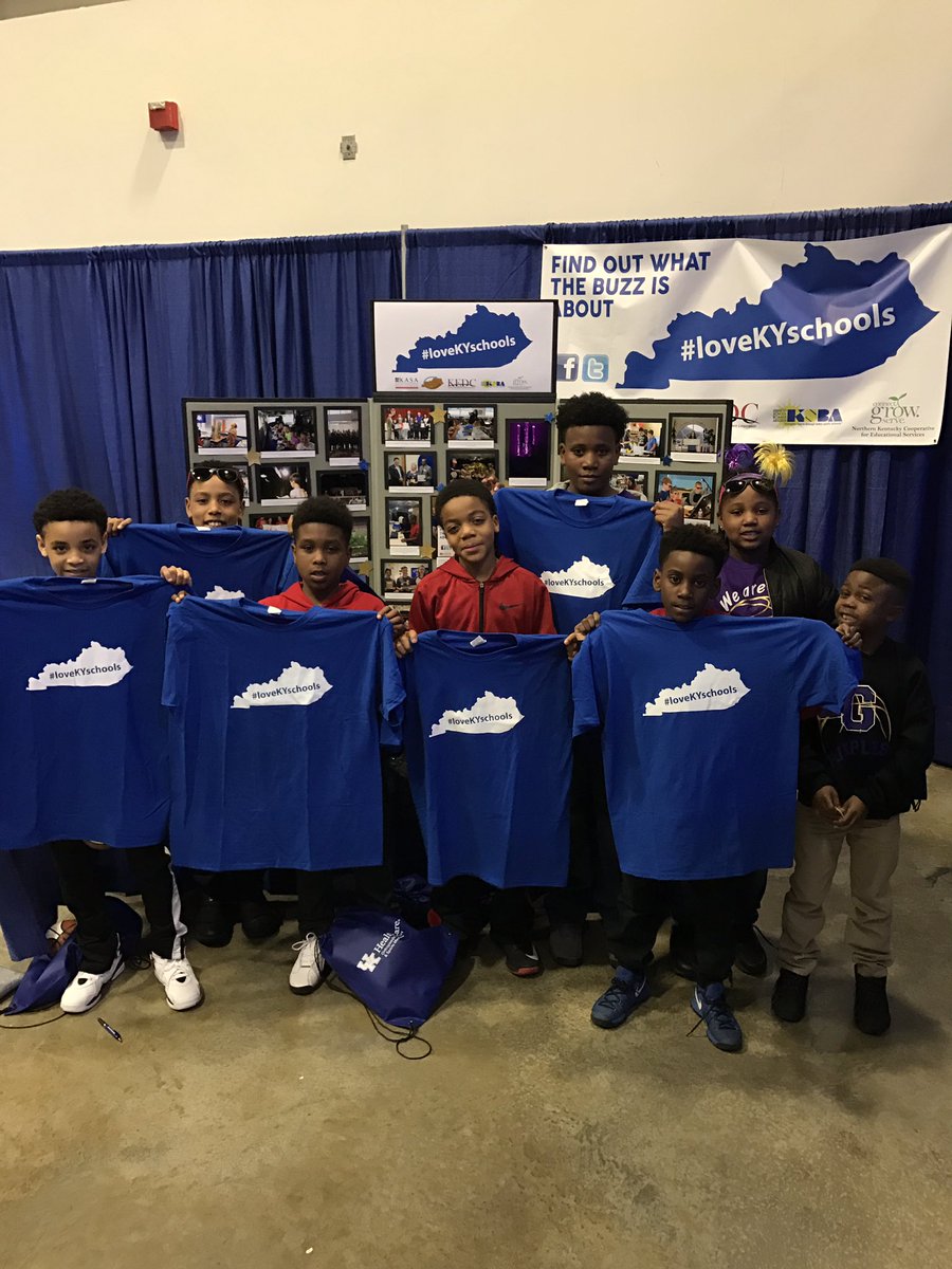 Our last group of t-shirts from the #loveKYschools booth have been given out to this awesome group of kiddos from Bowling Green!!