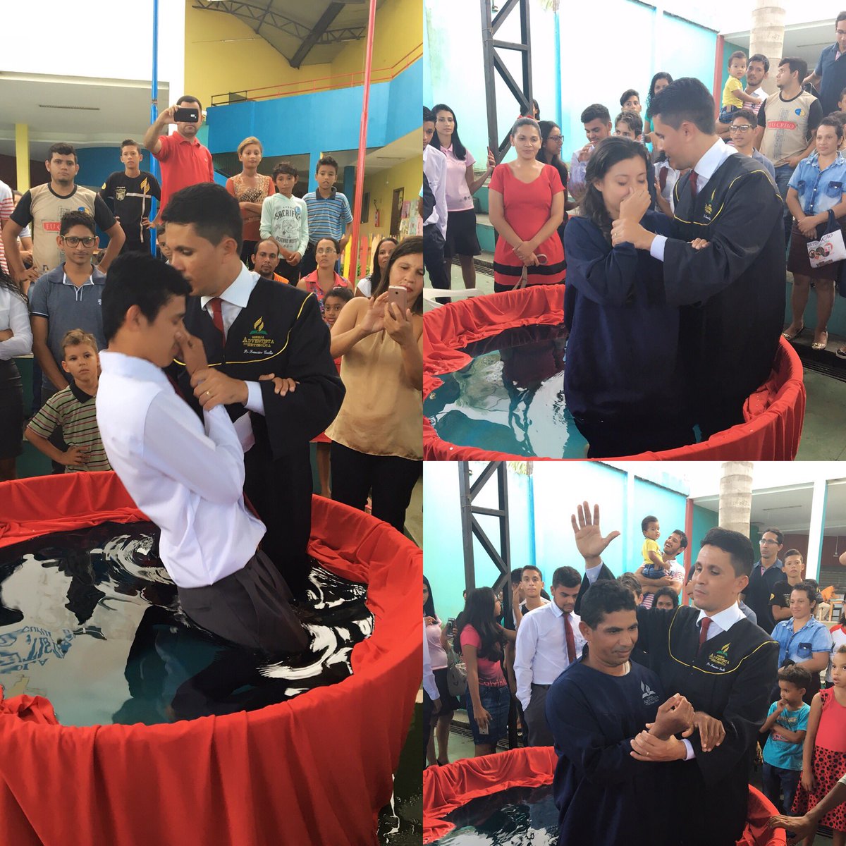 prfcoelho's tweet photo. Comemorando o Dia Mundial do Jovem Adventista com jovens entregando a vida ao Senhor.
#EvangelismoIntegrado
#PraCimaAspa https://t.co/taIRXcmrdC