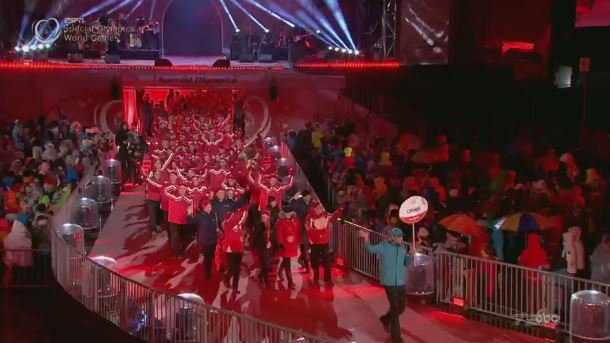 TSN_Sports's tweet photo. Special Olympics World Winter Games officially underway. VIDEO: https://t.co/EFKj2asR5U #SOTeamCanada17 @2017Austria @SpecialOCanada https://t.co/ab7CaM12kz
