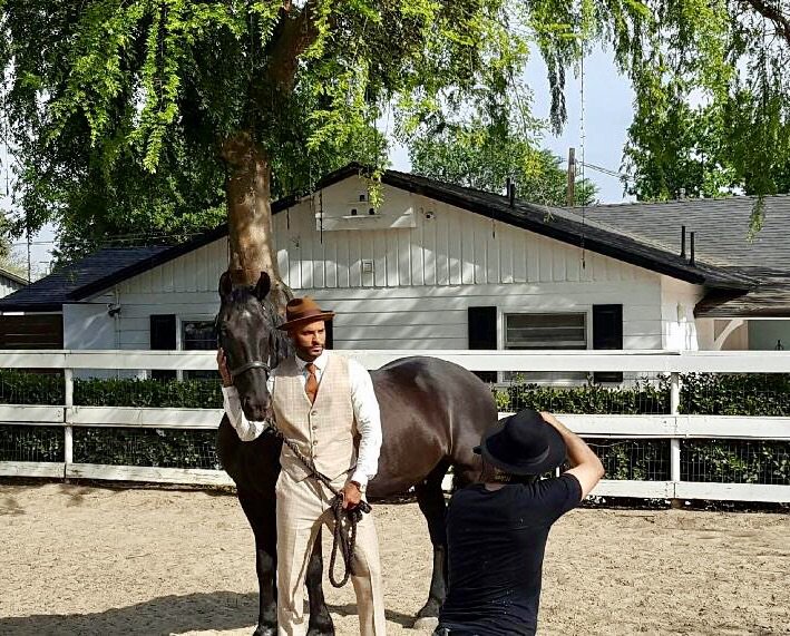 MrRickyWhittle's tweet photo. Great shootin today with my new friend Spirit🐴❤️ for #AjoureMenGermany #horses #feelingdapper https://t.co/sMypIcHOQ7