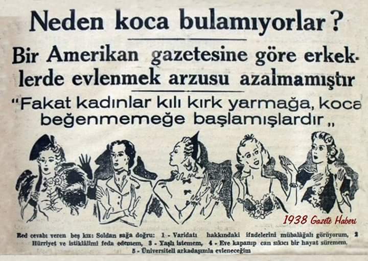 "Neden koca bulamıyorlar?" (1938)
