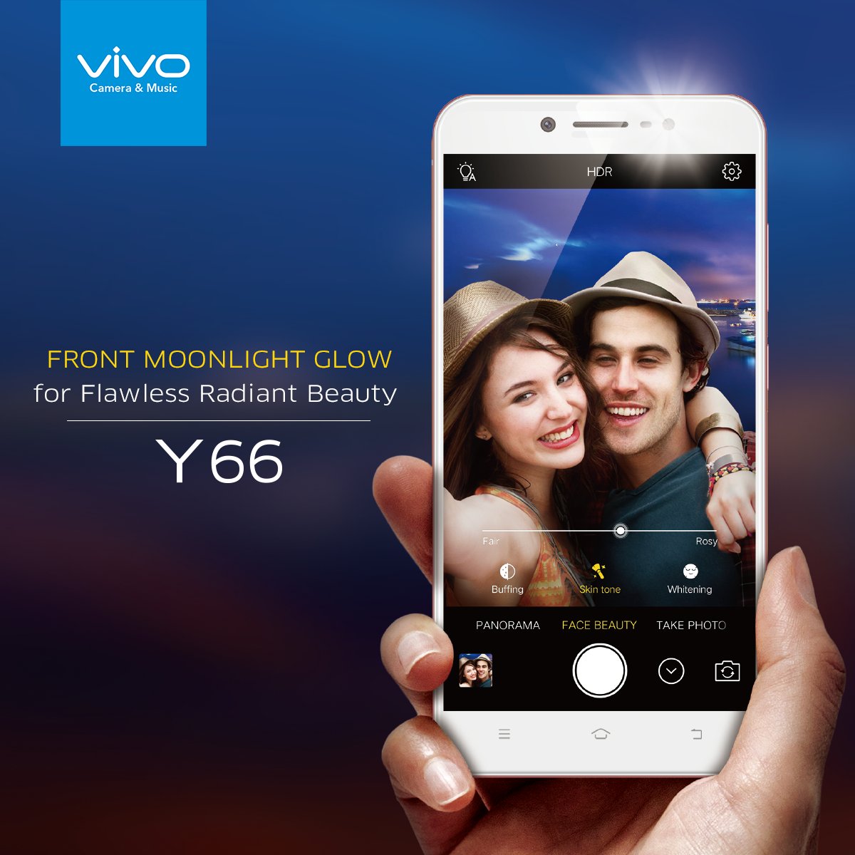 vivotraining's tweet photo. Vivo Y66 - Extreme Camera

Front Moonlight Glow

#Y66
#PerfectSelfieCamera
#Camera&amp;Music
#vivotraining https://t.co/E9GfFZiB45