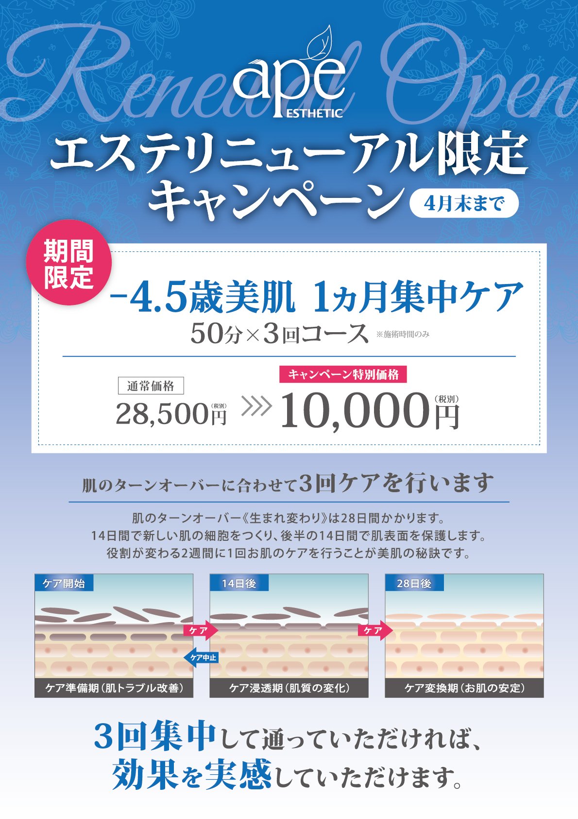Apeアーペグループ アーペエステ 3 18 土 リニューアルオープン ぜひこの機会にご利用くださいませ 皆様のご来店お待ちしております アーペビューティーワールド水戸東原店 水戸市東原2 4 3 9 00 00 最終受付 19 00 01 135 507 Apeアーペグループ アーペエステ 3 18 土 リニューアルオープン ぜひこの機会にご利用くださいませ 皆様のご来店お待ちしております アーペビューティーワールド水戸東原店 水戸市東原2 4 3 9 00 00 最終受付 19 00 01 135 507