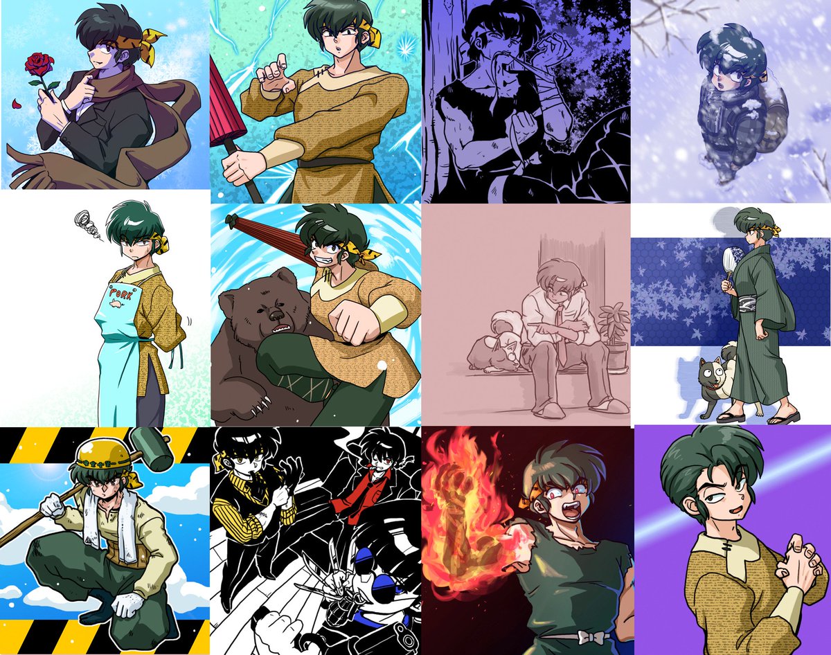 わいも便乗する。こういうの欲張りすぎて結局何が見せたいのか状態になっちゃう^^; #繋がらなくていいから俺の響良牙を見てくれ 