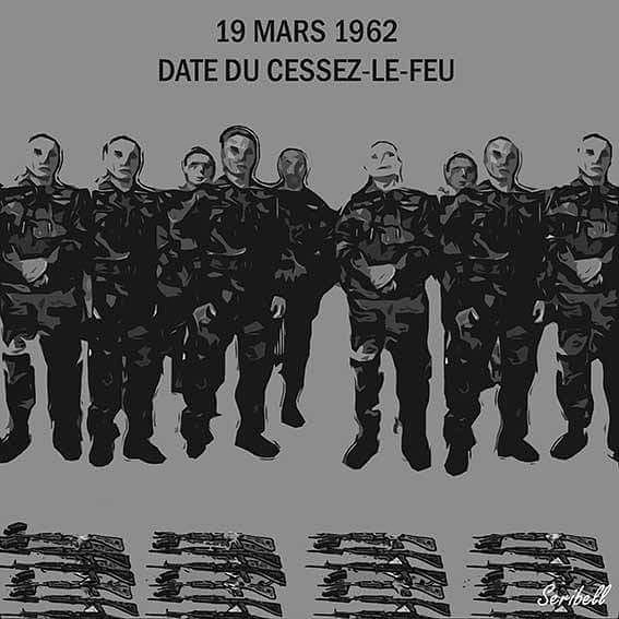 _Seribell_'s tweet photo. Algérie | 19 MARS 1962, LE CESSEZ-LE-FEU ..
#algérie #guerredalgerie #art #Alger #artgraph #illustration #Seribell #graphicdesign #creative https://t.co/JJwW10odni