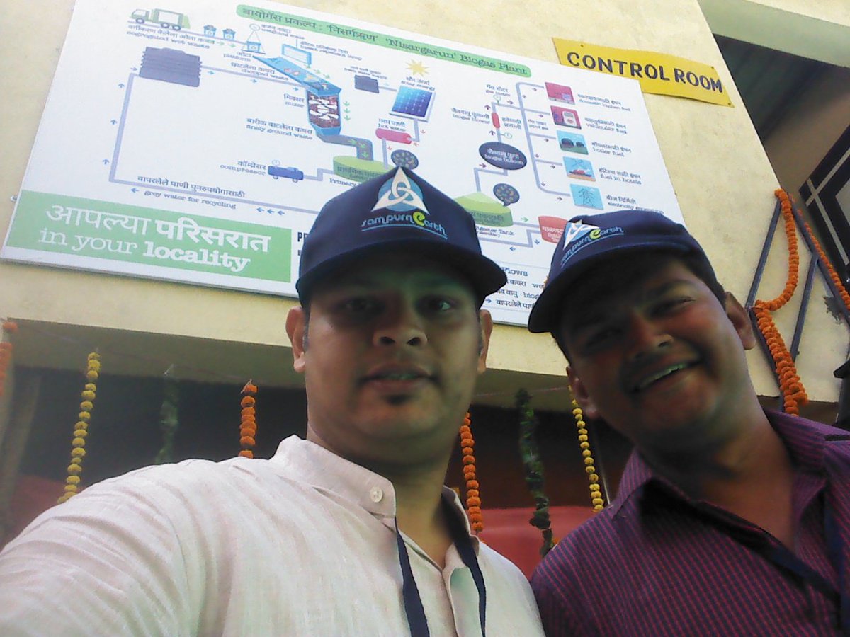 SampurnEarth's tweet photo. Excited for our ¹st launch. #wastebuster https://t.co/eWjywH7v7Y