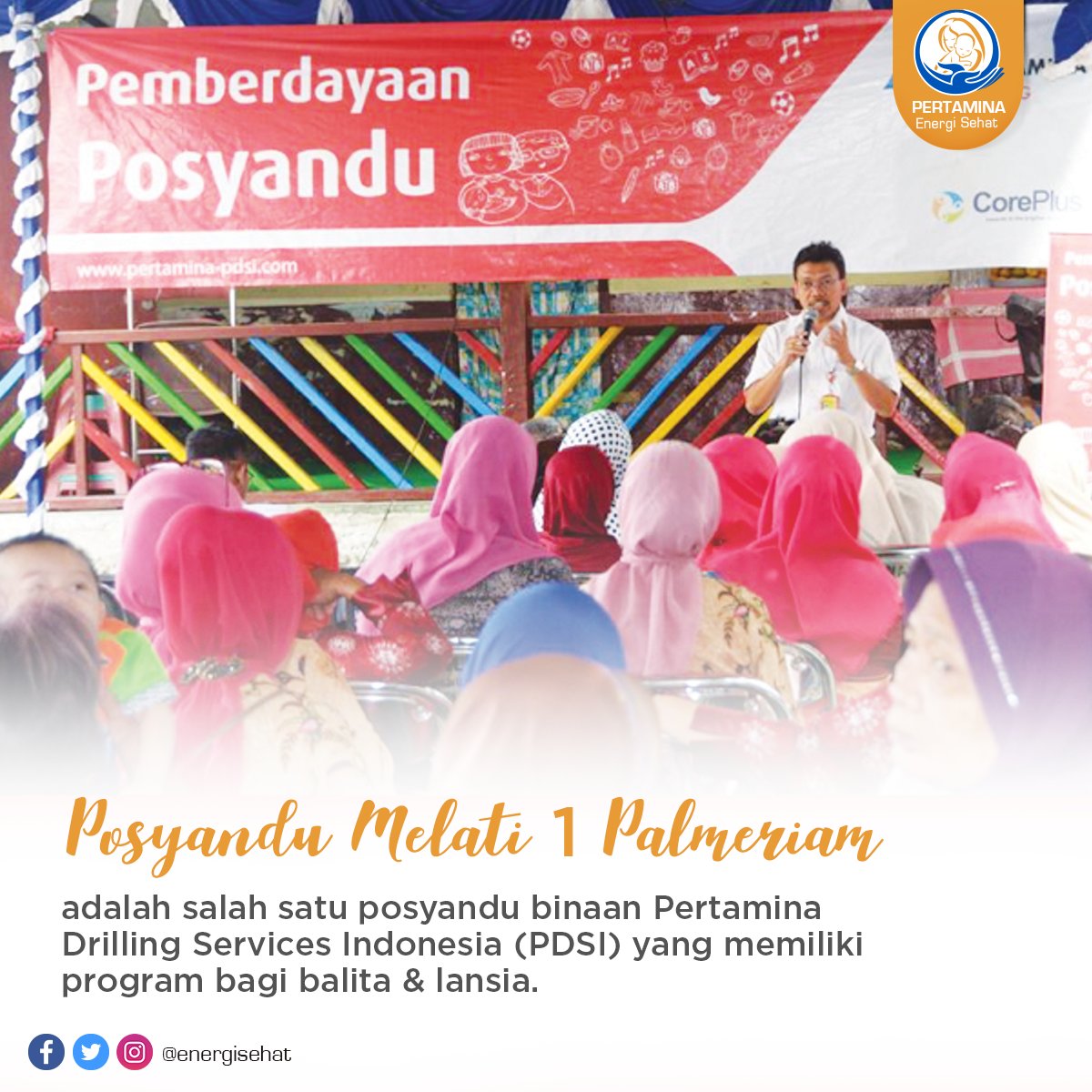 EnergySehat's tweet image. Salah satu contoh keberhasilan program pembinaan dapat dilihat di Posyandu Melati 1 Palmeriam yang dibina PDSI #programsehat