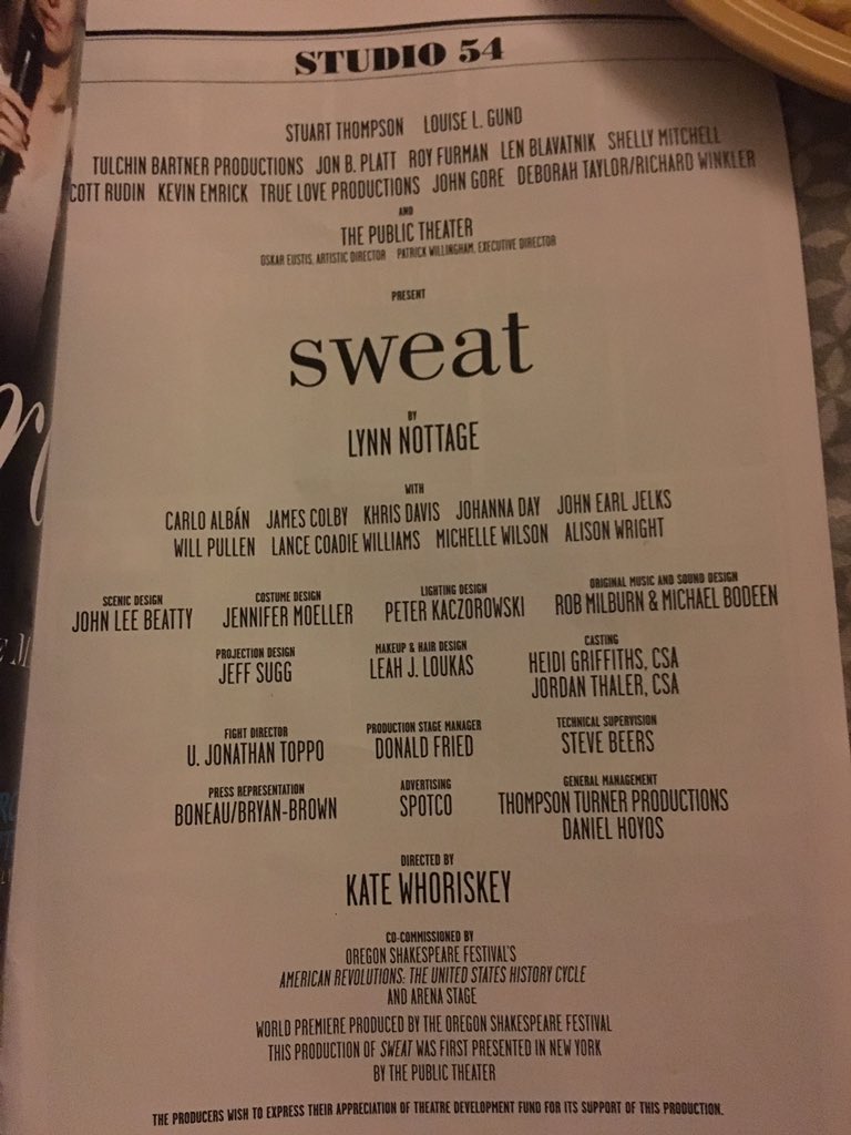 jessiefdukes's tweet photo. GO SEE SWEAT!!!!! AMAZING!!!! #SWEATBroadway @Lynnbrooklyn + #katewhoriskey = #BADASS #STUDIO54 #myfriendsareamazing https://t.co/06UnoYBb4r