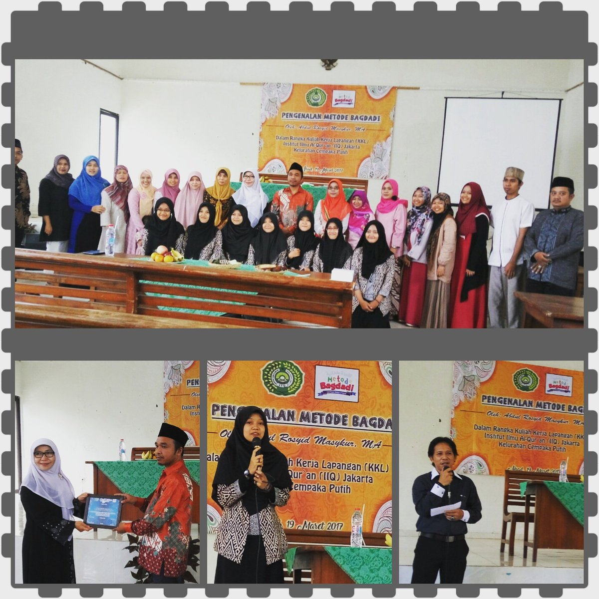 Metodebagdadi's tweet photo. Alhamdulillah Wassalaam. Pelatihan Metode Bagdadi di kelurahan cempaka putih CiputatTangsel.
#metodebagdadi #KKL IIQ https://t.co/ThzAr54KzR