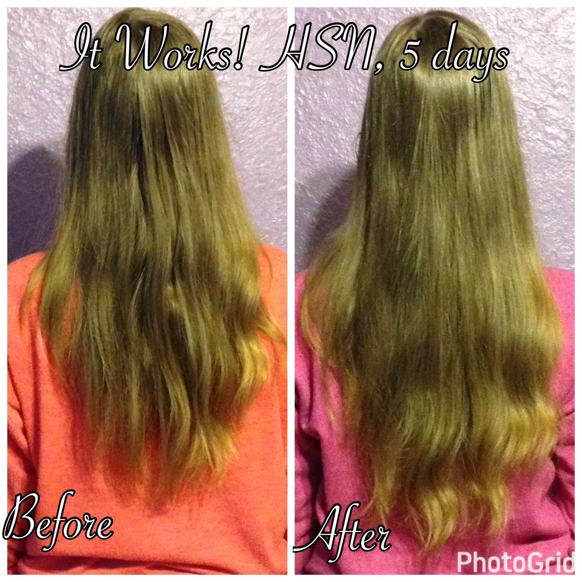 LoveLinaMarie's tweet photo. ✨Amazing! So in love!! My hair grew a little, it's fuller & healthier 💚💚 #ItWorks #HSN #ItWorksHSN #5Days @ItWorksGlobal https://t.co/aH0rMMtovN