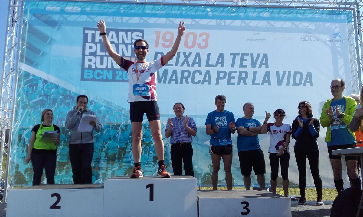 TransplantRun's tweet photo. Manuel Arellano, tercer de la prova veterans trasplantats, té 4 ronyons i només li funciona el 50% del darrer que li van trasplantar https://t.co/n142oCXIIN
