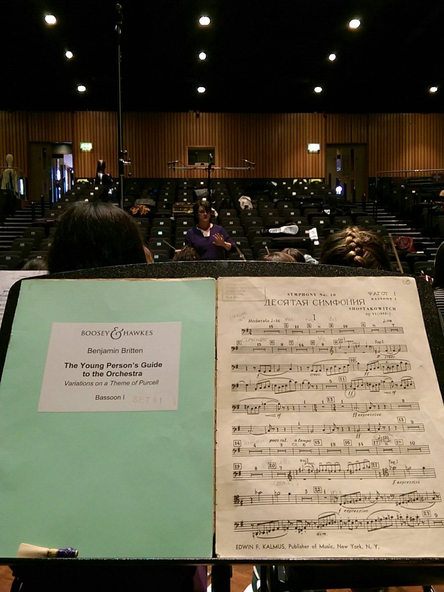 Fiona_Btw's tweet photo. Final rehearsal before today's #SUSOGala concert! #BassoonView https://t.co/Sh4YxsW2Cs