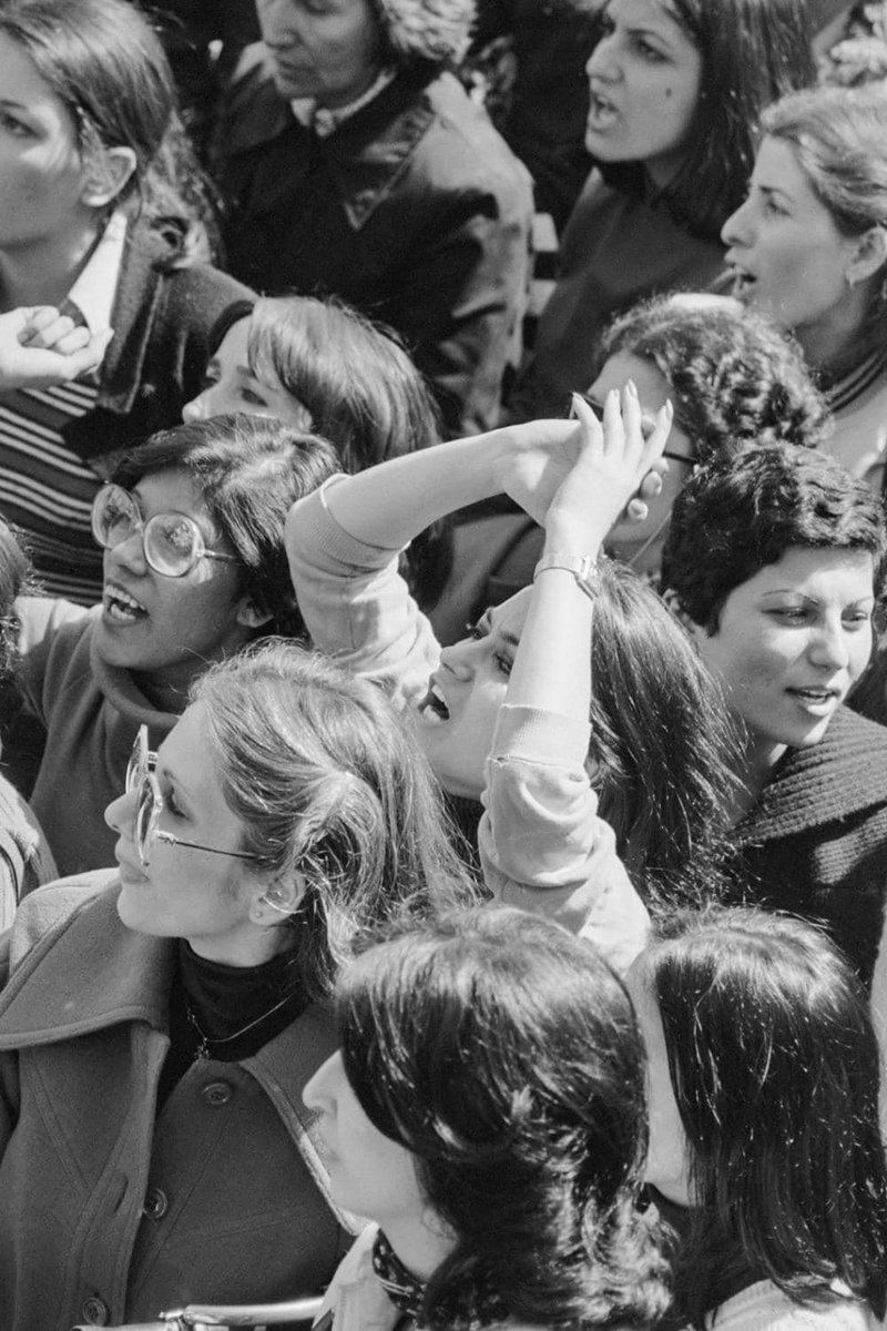 borzou's tweet photo. Here are more photos by Hengameh Golestan of Iran women demanding their rights against Islamic theocrats during revolution. Cautionary tale. https://t.co/8a6FGeYFZo