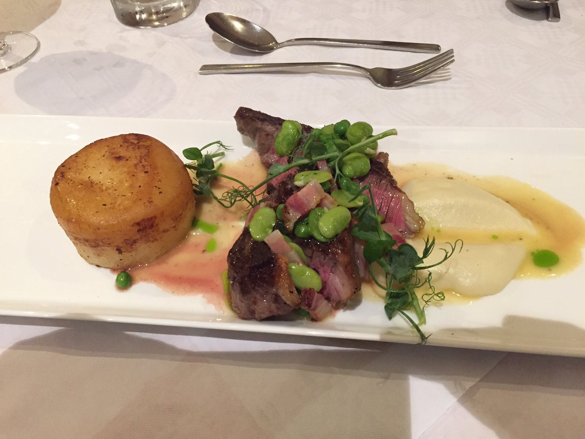 BenCarter78's tweet photo. Really great meal at @Romazzinoltd in #Nantwich. Rump of goat. https://t.co/rGRq3C50ch