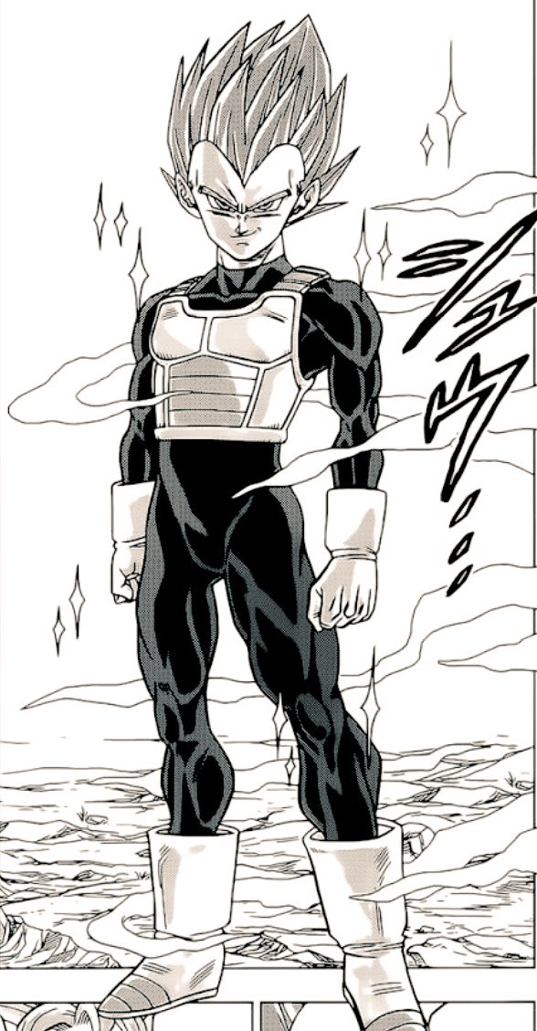 Black ジ エンド On Twitter 96 Potara 漫画版 べジータが修行して 超サイヤ人ゴッドになりましたよ ゴッドのがブルーより燃費がいいみたい