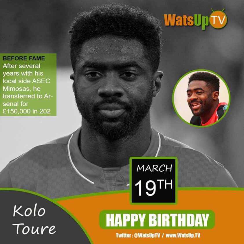 Happy birthday to the African International footballer Kolo Toure 