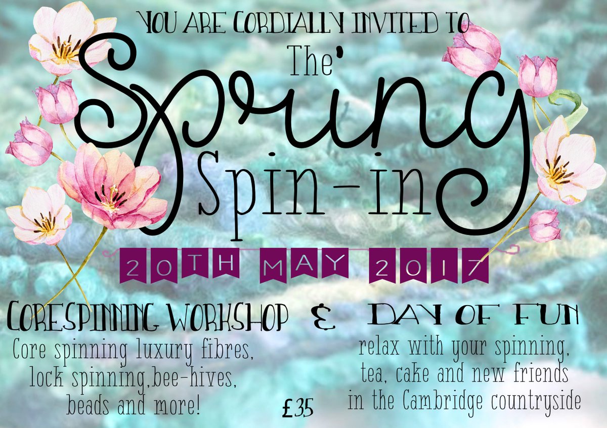SpinCityUK's tweet photo. Spring Spin In  * Corespinning workshop and day of spinning fun* 20th May https://t.co/5KF3QHHME3 https://t.co/FnjnWCeVu4